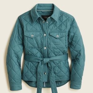 Size large JCrew quilted shirt jacket